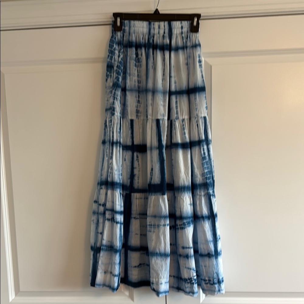 Twine & Twig Empower for Hope collaboration- Blue Tie-Dye Maxi Skirt